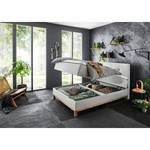 Lit boxspring Catania Tissu Meara: Gris clair - 120 x 200cm