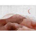 Vlies-fotobehang Desert in the Moonlight premium vlies - bruin - 300 x 210 cm