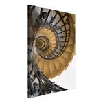 Wandbild Architectural Snail Leinwand - Grau