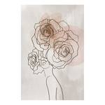 Afbeelding Anna and Roses canvas - beige