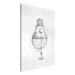 Afbeelding Anchored Moon canvas - zwart/wit