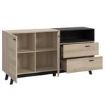 Sideboard Pesaro I Eiche Artisan Dekor / Schwarz