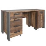 Bureau Clifford oud eikenhouten look/donkergrijs