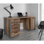 Bureau Clifford oud eikenhouten look/donkergrijs