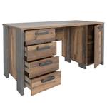 Bureau Clifford oud eikenhouten look/donkergrijs