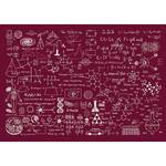 Vlies Fototapete Science Formulas Premium Vlies - Rot - 350 x 245 cm