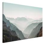 Tableau déco Mountain Horizon Toile - Vert - 120 x 80 cm