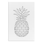 Afbeelding Fruity Sketch canvas - zwart/wit