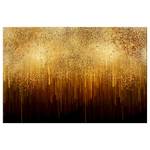 Wandbild Golden Expansion Leinwand - Gold - 90 x 60 cm