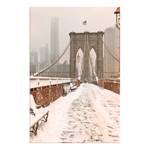 Afbeelding Brooklyn Bridge canvas - beige