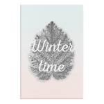 Wandbild Winter Time Leinwand - Mehrfarbig