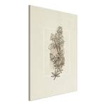 Wandbild Field Sketch Leinwand - Beige