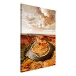 Wandbild Rustic Landscape Leinwand - Orange