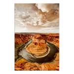 Wandbild Rustic Landscape Leinwand - Orange