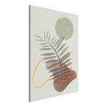 Wandbild Shadow of Palm Tree Leinwand - Grau