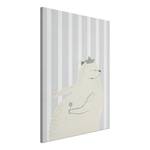 Tableau déco Teddy Bear Gourmand Toile - Gris