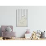 Tableau déco Teddy Bear Gourmand Toile - Gris