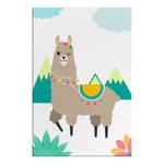 Afbeelding Unusual Lama canvas - meerdere kleuren