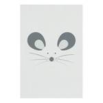 Afbeelding Curious Mouse canvas - grijs