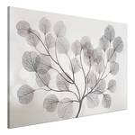 Tableau déco Leaves in the Wind Toile - Noir / Blanc - 60 x 40 cm