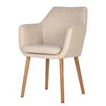 Sedia con braccioli NICHOLAS Tessuto Stefka: beige - 1 sedia