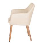 Sedia con braccioli NICHOLAS XXL Tessuto Stefka: beige - 1 sedia