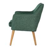 Fauteuil lounge NICHOLAS Tissu Stefka: Vert foncé