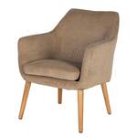 Fauteuil lounge NICHOLAS Velours côtelé Winka: Beige