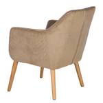 Fauteuil lounge NICHOLAS Velours côtelé Winka: Beige