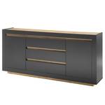 Sideboard Accra Anthrazit / Eiche Dekor