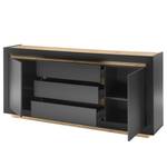 Sideboard Accra Anthrazit / Eiche Dekor