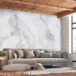 Papier peint intissé Cloudy Marble Papier peint en intissé premium - Gris - Largeur : 250 cm