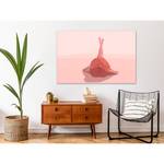 Wandbild Sun Bath Leinwand - Pink - 120 x 80 cm