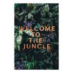Wandbild Welcome to the Jungle Leinwand - Grün - 80 x 120 cm