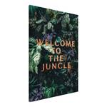 Tableau déco Welcome to the Jungle Toile - Vert - 80 x 120 cm