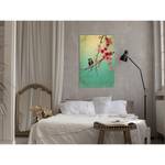 Afbeelding Cherry Flowers canvas - groen - 40 x 60 cm