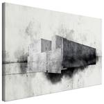 Tableau déco Architectural Variation Toile - Noir / Blanc - 70 x 35 cm