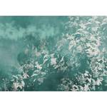 Papier peint intissé Blue Garden Papier peint en intissé premium - Turquoise - Largeur : 450 cm