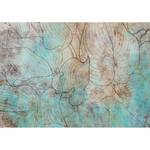 Fotomurale Leaves in Blue Tessuto non tessuto premium - Blu - Larghezza: 400 cm