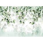 Vlies-fotobehang Leaves Lightness premium vlies - groen - Breedte: 450 cm