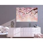 Wandbild Cherry Blossoms Leinwand - Pink - 120 x 80 cm