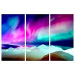 Wandbild Wonderful Aurora Leinwand - Mehrfarbig - 90 x 60 cm