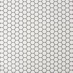 Papier peint intissé Hexagon Intissé - Blanc