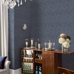 Vliesbehang Barley Vlies - Blauw