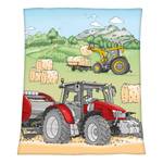 Fleece dekentje Tractor Meerkleurig - Textiel - 130 x 160 cm