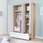 Kleiderschrank Matilda Grau - Holzwerkstoff - 136 x 190 x 53 cm