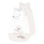 Baby-slaapzak Kleiner Lieblingsmensch I Beige - Wit - Textiel - 45 x 2.5 x 70 cm