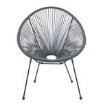 Fauteuils de jardin Rocourt (lot de 2) Poyléthylène / Acier - Gris