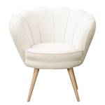 Fauteuil Zepedeus II Bouclé Stof Nola: Wit