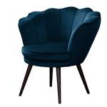 Fauteuil Zepedeus I Velours Ravi: Bleu marine